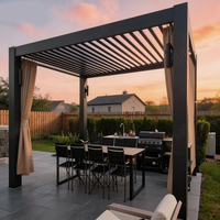 Ensemble de mobilier de jardin moderne de luxe en aluminium thermolaqué : chaise, table, banc, tabouret, chaise longue, lit de repos, coussins et oreillers pour piscine et plage