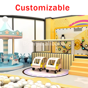 Equipo de Juegos Infantiles para Interiores con Estructura de Acero, con Doble Tobogán Suave y Temática Oceánica para Zonas Infantiles en Centros Comerciales - Product Image 4