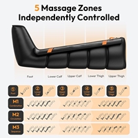 Masseur pour les pieds et les jambes sans fil, bottes de compression réglables, récupération, prise UK, rechargeable, AS ALL STAR CE