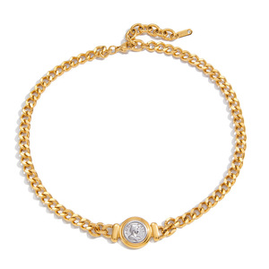 Collier pendentif rond en acier inoxydable avec gravure de pièce de monnaie et motif portrait pour bijoux de mode - Product Image 5