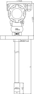QYB202 All Welded Submersible <strong>Level</strong> <strong>Transmitter</strong> for Many Liquid Use. LED Factory Price 0-3m - Product Image 5