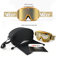 Lunettes de ski OEM ODM personnalisées, anti-buée, anti-rayures, UV400, pour hommes et femmes