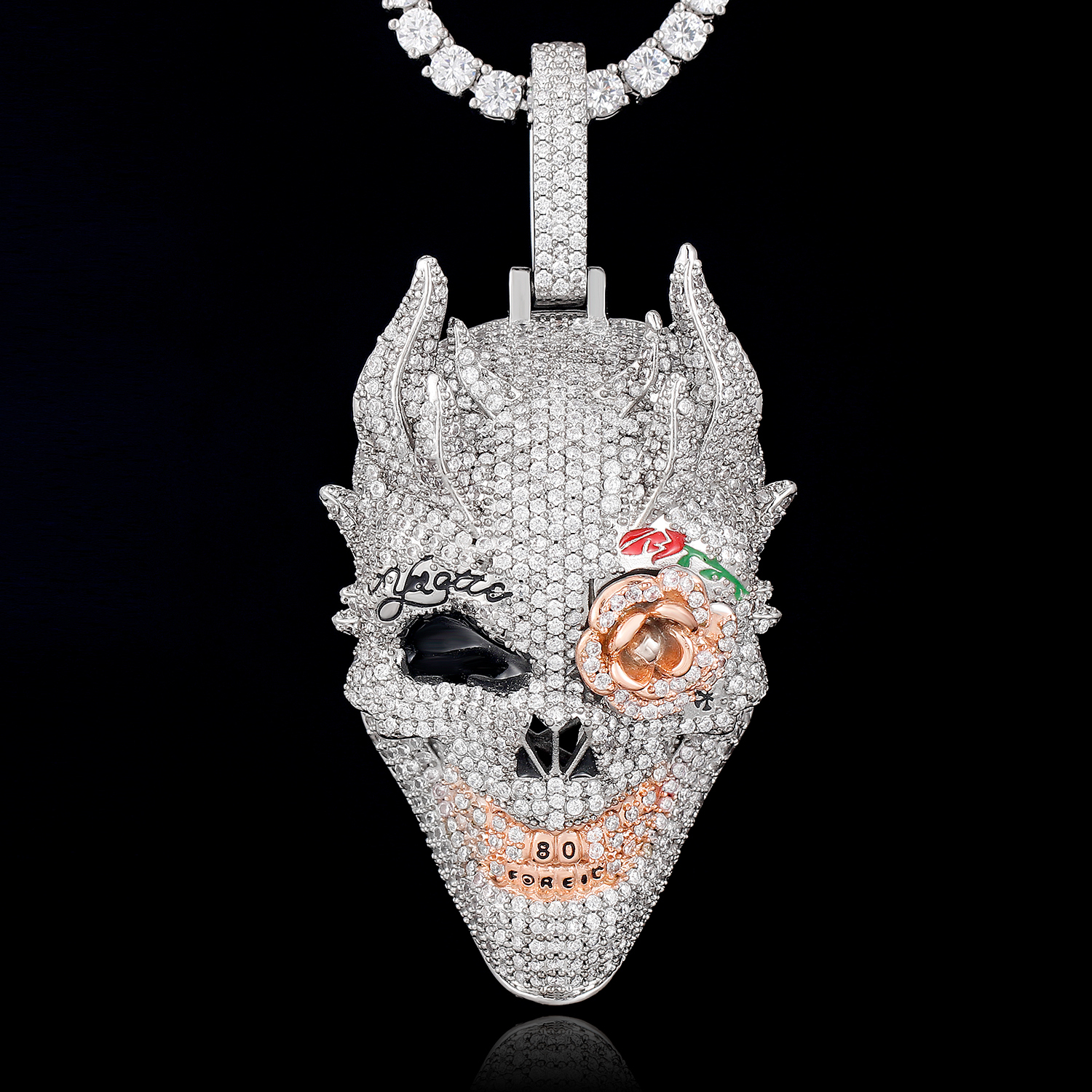 Skull Pendant - Best Sale Glash Bling Diamond Zircon Jewelry