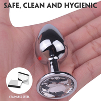 Plug anal en alliage d'aluminium en forme de cœur, vibrateur anal érotique, jouet sexuel pour femmes et hommes gays, produit de masturbation pour adultes