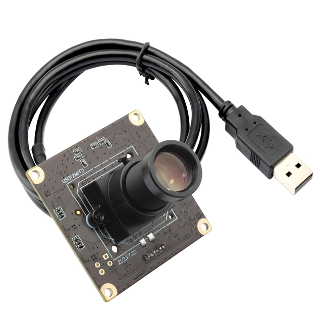 ELP 12MP USB Camera Module 1080P 120fps M12 25mm Lens Lowlight Free Driver IMX577 Mini 4K Webcam for Golf Swing,High Speed Sport