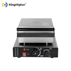 <span class=keywords><strong>Gaufrier</strong></span> électrique commercial 4 tranches en acier inoxydable, forme papillon, avec thermostat réglable, minuterie et grande capacité - Product Image 3