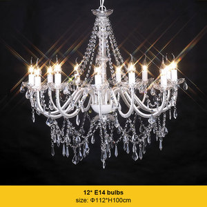 Lámpara colgante blanca de boda para sala de estar, decoración del hogar, lámpara acrílica moderna, candelabros de cristal de lujo - Product Image 2