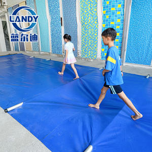 Couverture de <span class=keywords><strong>Piscine</strong></span> PVC à Barres Étanche Anti-UV, Sécurité Hivernale <span class=keywords><strong>pour</strong></span> Piscines - Product Image 4