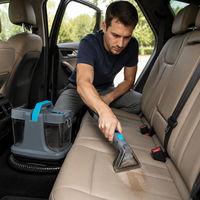 Nettoyeur vapeur professionnel pour tapis et tissus d'ameublement 100 ℃   Machine de nettoyage à la vapeur haute température pour canapé et siège de voiture