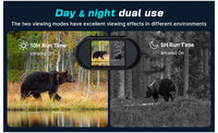Cámara Binocular con Visión Nocturna Digital HD Multifunción, Sensor MOS, Memoria Integrada de 16 MB, Zoom Óptico <10x, Visión Nocturna