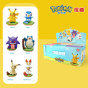 Auténtico Set Completo de Figuras de Pokémon de Cuerda Zhuangchen en Caja Sorpresa, 6 Estilos, Juguete Andante Coleccionable, Adorno de Escritorio, Regalo - Product Image 1