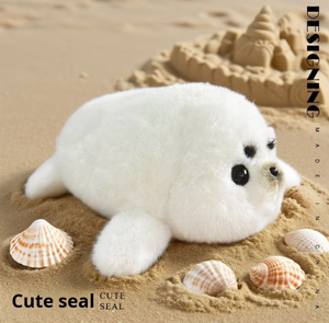 Lindos Peluches de Foca <span class=keywords><strong>Momo</strong></span> - Adorable Almohada Infantil de Animales Marinos - Regalo Navideño - Decoración del Hogar - Product Image 2