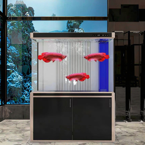 Grote, middelgrote en kleine goudvis aquariums, aanpasbare aquariums & accessoires, huishoudelijke waterloze ecologische glazen aquariums - Product Image 3