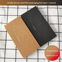 Vente en gros de boîte cadeau style enveloppe neutre étui pour téléphone portable emballage foulard en soie signet matériaux recyclés