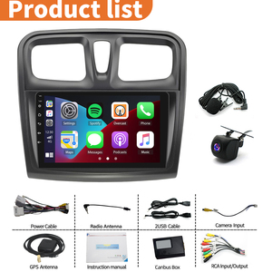 Autoradio Android avec GPS pour <span class=keywords><strong>Renault</strong></span> Sandero Symbol 2015-2020, Carplay, 64 Go, écran 9 pouces, lecteur multimédia, Bluetooth, Wifi, FM, SWC, OTA, 4 cœurs - Product Image 6