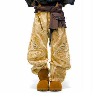 <span class=keywords><strong>Jeans</strong></span> de Mezclilla Boyfriend Extra Grandes Vintage para Mujer, <span class=keywords><strong>Jeans</strong></span> de Pierna Ancha de Alta Calidad, Estilo Hip Hop, <span class=keywords><strong>Jeans</strong></span> de Mezclilla Cruda para Mujer - Product Image 5