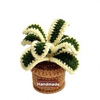 Magnet Kulkas Bunga Rajut Tangan Lucu, Magnet Tanaman Benang, Dekorasi Rumah Dapur, Hadiah Grosir