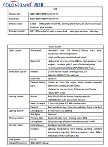 Cabine de <span class=keywords><strong>peinture</strong></span> et de séchage ultra-économique à chauffage au gaz, avec brûleur Riello italien 6,5 kW, pour la réparation de carrosseries automobiles - Product Image 6