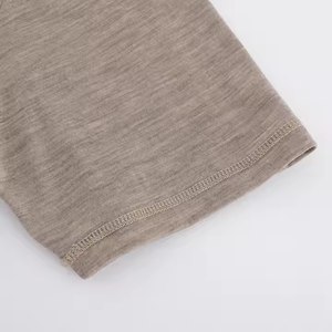 Camiseta de peso ligero personalizada de primera calidad 100 lana merino de gran tamaño <span class=keywords><strong>camisetas</strong></span> en blanco proveedor camiseta personalizada para hombres cuello redondo Casual - Product Image 6