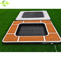 Hamac flottant gonflable vert pour piscine, transat aquatique, avec porte-boissons, pour bain de soleil et yoga, hamac circulaire en maille