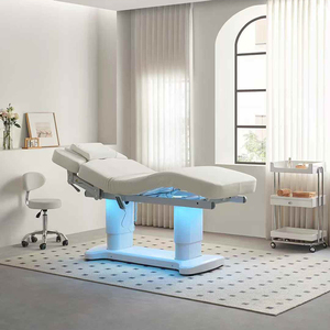 <span class=keywords><strong>Table</strong></span> et lit <span class=keywords><strong>de</strong></span> massage professionnels pour salon <span class=keywords><strong>de</strong></span> beauté, mobilier moderne <span class=keywords><strong>de</strong></span> luxe, 4 moteurs, base blanche, lit <span class=keywords><strong>de</strong></span> spa électrique pour soins du visage avec éclairage - Product Image 1