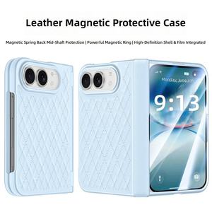 เคสหนัง PU บางเฉียบสำหรับ iPhone 18 Fold ป้องกันรอยขีดข่วนแบบแม่เหล็ก ครอบคลุมทั้งตัวเครื่อง พร้อมป้องกันบานพับ - Product Image 2