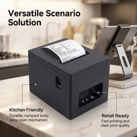 Impresora Térmica de Recibos T320, Impresora Térmica Directa de 80 mm con Puerto USB y LAN - Para Cocina, Comercio Minorista y Supermercados, Compatible con Mac y Windows