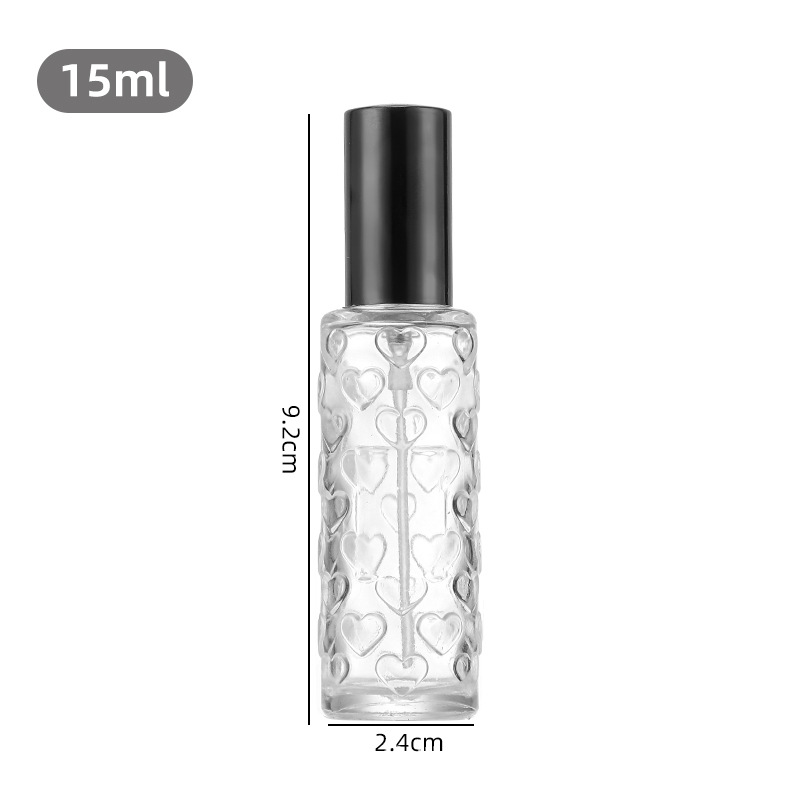 clear+heart+ black spray