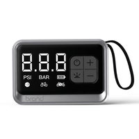 Gonfleur de pneus numérique portable, pompe à air alimentée par batterie avec sangle de transport, écran LCD pour voiture, vélo, moto