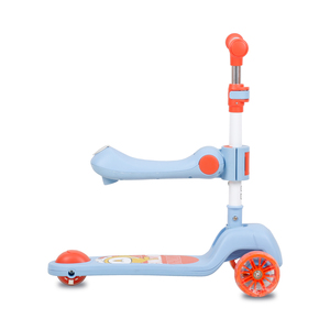 สกู๊ตเตอร์เด็ก 3 ล้อ พับได้ โครงเหล็กและพลาสติก 2 in <span class=keywords><strong>1</strong></span> PU - Product Image 2