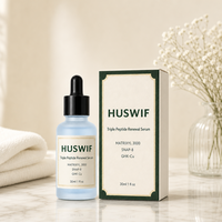 Sérum Visage Triple Peptide Matrixyl 3000 SNAP-8 GHK-Cu Marque Blanche pour Renforcer la Barrière Cutanée, Repulper et Lisser