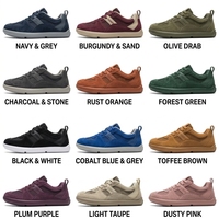 Chaussures de marche décontractées basses pour hommes en daim beige et maille, respirantes, légères, antidérapantes, confortables, OEM