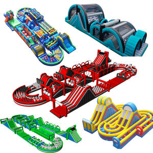 Guangzhou prix d'usine meilleure vente course d'obstacles gonflable jeux de parc de sports d'amusement parcours d'obstacles gonflable - Product Image 1