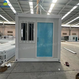 Gói Phẳng Lưu Trữ Di Động Đơn Vị 10ft Nhanh Chóng Nhanh Chóng Lắp Ráp Có Thể Gập Lại Đúc Sẵn Container Nhà Cho Lưu Trữ Nhà Để Xe Kho - Product Image 2