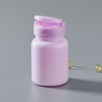 Bouteilles en plastique PET pour médicaments de 80 cc et 100 cc, couleur personnalisée, emballage de beauté, bouchon à vis, capsules