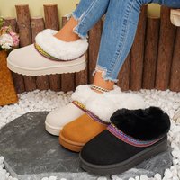 Bottes de neige antidérapantes pour femmes, légères, en cuir artificiel, chaudes, douces, confortables, en cuir
