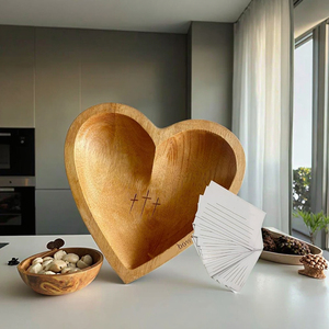 <span class=keywords><strong>Bol</strong></span> de pâte de prière en bois en forme de coeur Cadeaux religieux chrétiens pour hommes femmes pour les célébrations d'anniversaire de Pâques-pour les mamans et les papas - Product Image 4