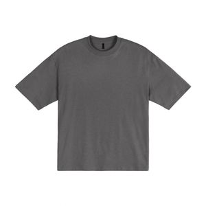 T-shirt pour homme en lin et coton vintage 250g, coupe ample, manches courtes, col petit, style streetwear, design polyvalent - Product Image 4