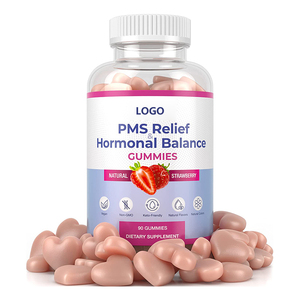 Supplément de marque privée OEM ODM Vitamines Maca Gommes anti-ménopause Soulagement <span class=keywords><strong>PMS</strong></span> Gommes pour les femmes Ménopause Équilibre hormonal - Product Image 1