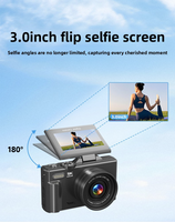 Caméra numérique 5K 30FPS, caméscope de vlogging 75MP, zoom 18X, WiFi, écran tactile, autofocus, enregistreur vidéo YouTube