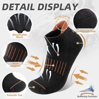 Chaussettes de randonnée et de course en laine mérinos personnalisables en gros pour hommes et femmes, respirantes, à compression, épaisses, avec semelle athlétique