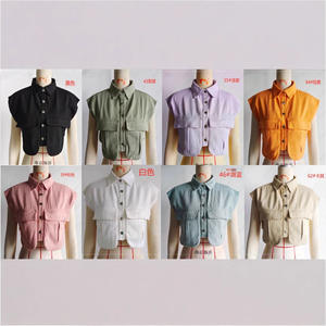 <span class=keywords><strong>เสื้อ</strong></span>กั๊กแฟชั่นฤดูใบไม้ผลิของ<span class=keywords><strong>ผู้หญิง</strong></span>2025<span class=keywords><strong>เสื้อ</strong></span>โปโล<span class=keywords><strong>แขน</strong></span><span class=keywords><strong>กุด</strong></span>ผ้ายีน<span class=keywords><strong>ส์</strong></span>10สีสไตล์ลำลอง<span class=keywords><strong>เสื้อ</strong></span>กล้ามเสื้อแจ็คเก็ต - Product Image 2