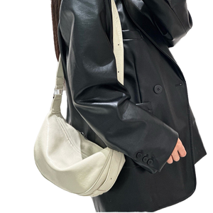 กระเป๋าสะพายพาดลำตัวย้อนยุคของผู้หญิงกระเป๋าถือหรูหราทำจากหนังวัวธรรมชาติสายเดี่ยวแฟชั่นฤดูร้อนสำหรับผู้หญิง - Product Image 4