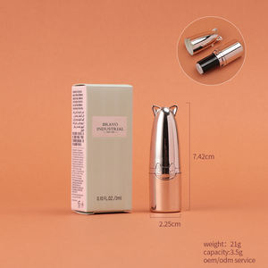 Tube <span class=keywords><strong>de</strong></span> rouge à lèvres/baume à lèvres créatif translucide en forme <span class=keywords><strong>de</strong></span> diamant, personnalisable avec logo - Product Image 2