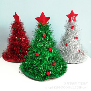 Christmas Tree Hat Non Woven Fabric Party Supplies Winter Festive Hat Unisex Decorations - Product Image 2