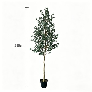 Guirlande artificielle en soie d'eucalyptus, verdure décorative bohème pour arche de mariage, chemin de table, centre de table, bricolage - Product Image 2