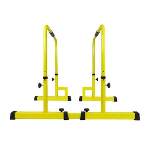 Grosir dari Bar dapat disesuaikan perlengkapan Dips Bar paralel Gym rumah dalam latihan push up dan braket batang penghubung