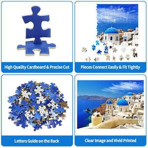 Puzzles <span class=keywords><strong>1000</strong></span> <span class=keywords><strong>pièces</strong></span> Puzzles de la <span class=keywords><strong>mer</strong></span> Égée rêveuse Grèce <span class=keywords><strong>Puzzle</strong></span> de paysage de Santorin pour adultes enfants Casse-tête interactif - Product Image 2