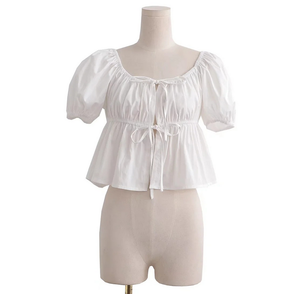 Runwaylover927レディースセクシーバックレス半袖ブラウス - Product Image 3