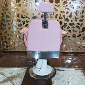 Chaises de barbier hydrauliques réglables de style français pour femmes, chaises de coiffure roses - Product Image 3